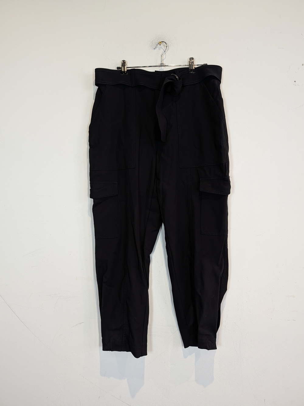 Banana Republic Black Cargo Drawstring Pants, Size 12